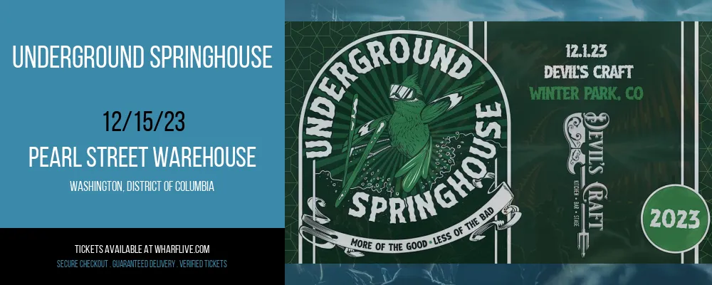 Underground Springhouse at Pearl Street Warehouse