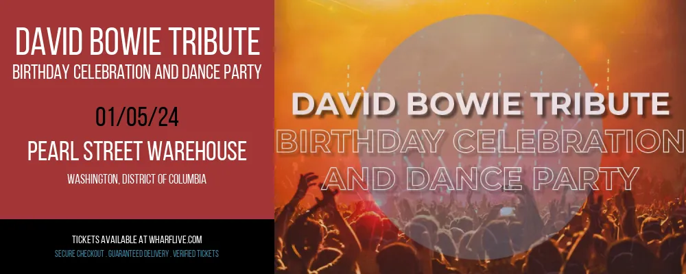 David Bowie Tribute - Birthday Celebration And Dance Party at Pearl Street Warehouse